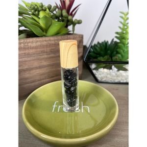 Black Obsidian Crystal Roller Bottle For Essential Oils